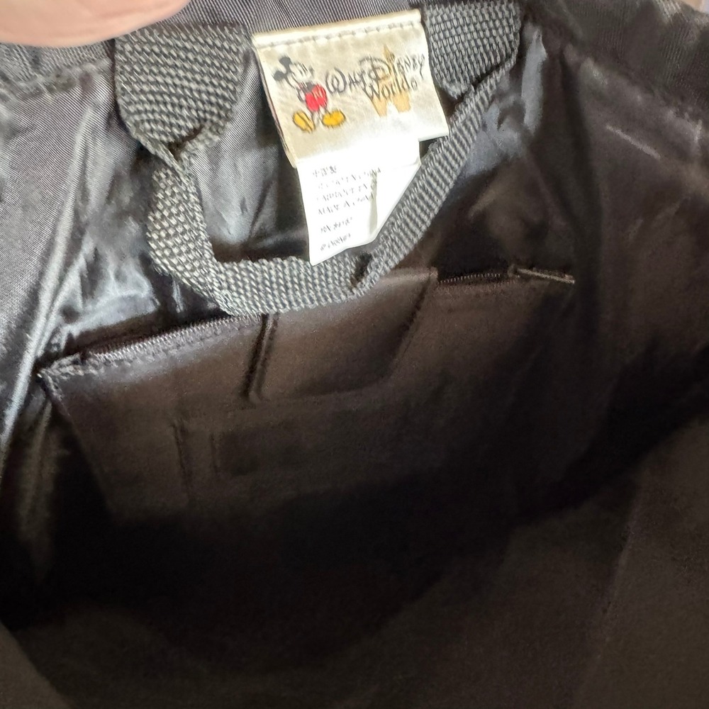 Vintage Disney World Sorcerer‎ Mickey Drawstring Backpack Bag Black - Picture 11 of 12